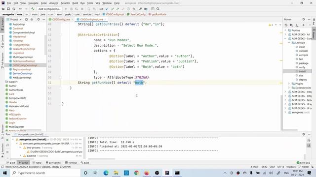 AEM Tutorial #31 | OSGi Config #1 | Create OSGi Configuration in aem смотреть онлайн