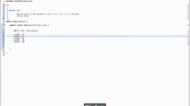 how to print n = 4 n = 3 n = 2 n = 1 n = 0. in java using Static Array смотреть онлайн