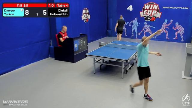 15:00 Юрков Дмитрий 0-3 Головешкин Алексей стол 4 ЮГ-3 19.08.22 смотреть онлайн