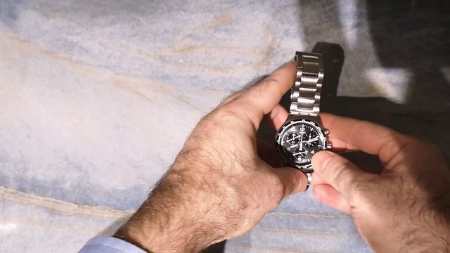 Swatch Irony Night Flight Quartz Black Dial Stainless Steel Men's Watch YVS444G