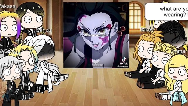 Tokyo revengers react to Senju and Sanzu as Daki and Gyutaro from Demon Slayer ? part 1 смотреть онлайн