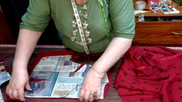 Stitching.Заканчиваю кроить платье из сари. Вот, что получилось. смотреть онлайн