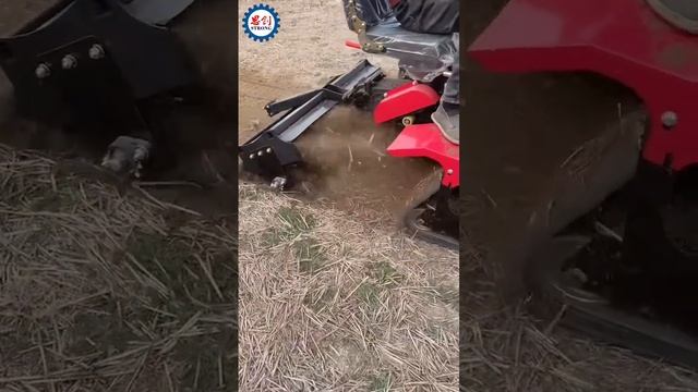 Hot Sale Rotary Tiller Cultivator Mounted On 35HP Track Tractor смотреть онлайн