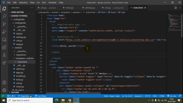 Introduction to bootstrap in django project | Bootstrap with Django | Coding India смотреть онлайн