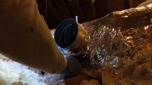 Repairing HVAC Ductwork In ATTIC смотреть онлайн