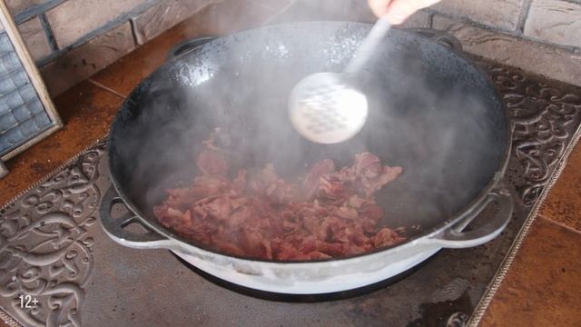 Как приготовить жареный лагман из говядины? | Пошаговый рецепт лагмана смотреть онлайн