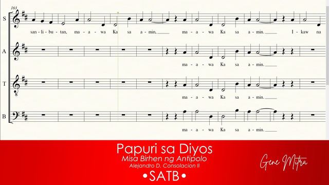Papuri sa Diyos (Misa Birhen ng Antipolo) • SATB смотреть онлайн