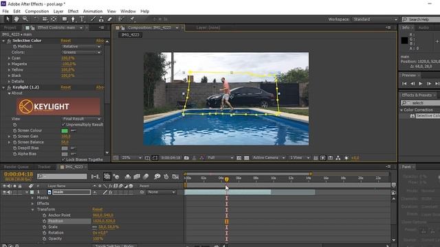 Green screen Chroma key tutorial in 4 minutes - walking on water смотреть онлайн
