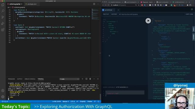 Exploring Authorization With GraphQL & GRANDstack - Will Lyon on Twitch смотреть онлайн