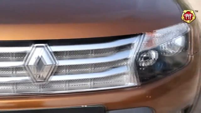 Защитная сетка в штатную решетку радиатора металлик Renault Duster 2011 смотреть онлайн