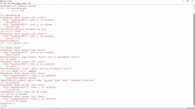 Errors and Exceptions in Python Practical смотреть онлайн