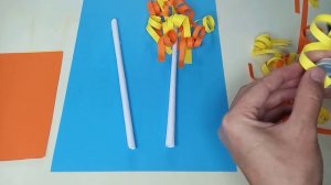 Аппликация « Берёза» из бумаги