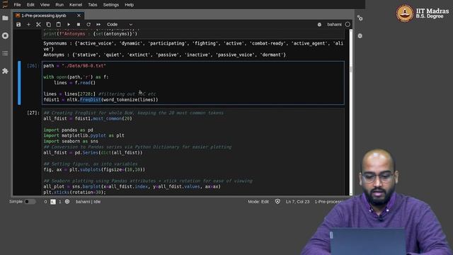 Text processing Libraries : NLTK, spacy смотреть онлайн