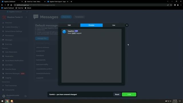 Discord Ticket Support System 2023 | Sapphire Bot x Ticket Tool смотреть онлайн