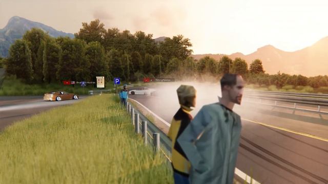 My First chase Tandem, Assetto Corsa, Drift Playground смотреть онлайн