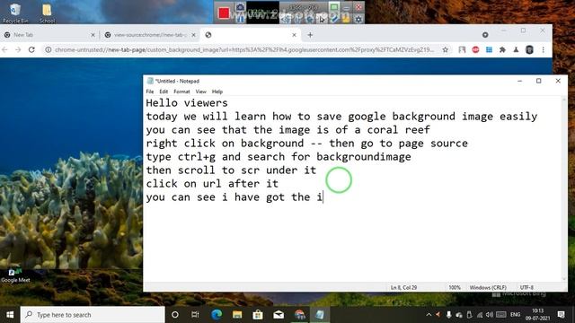 How to save , view or download Google Chrome background images in PC смотреть онлайн
