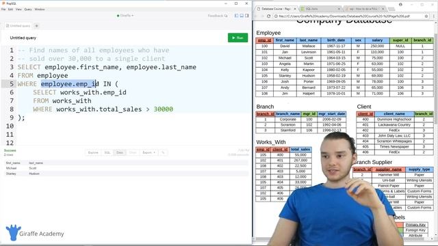 Nested Queries | SQL | Tutorial 18 смотреть онлайн