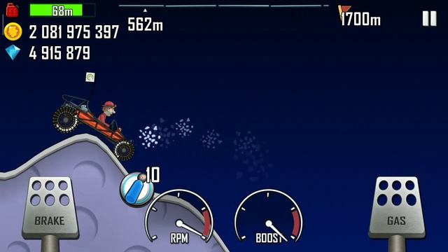 Проехал 795м на БАГГИ в ЛУНА в Hill Climb Racing 1 | Езда №47 смотреть онлайн
