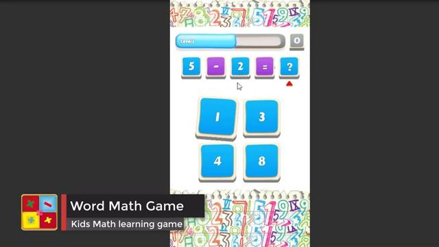 Words Math Game Kids Learn Educational Game смотреть онлайн