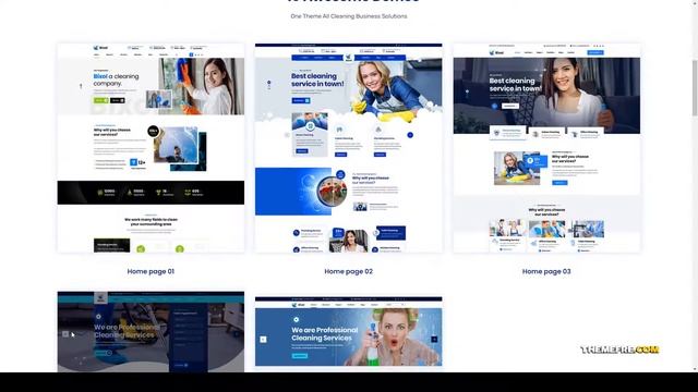 Bixol - Cleaning Services WordPress cleaner floor cleaning Website Builder смотреть онлайн