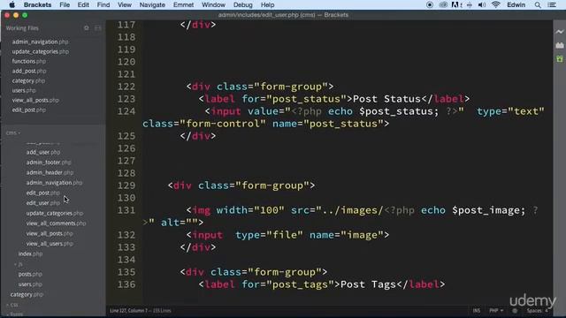 2 Creating users pages and links - CMS USERS - PHP COURSE CMS PROJECT смотреть онлайн