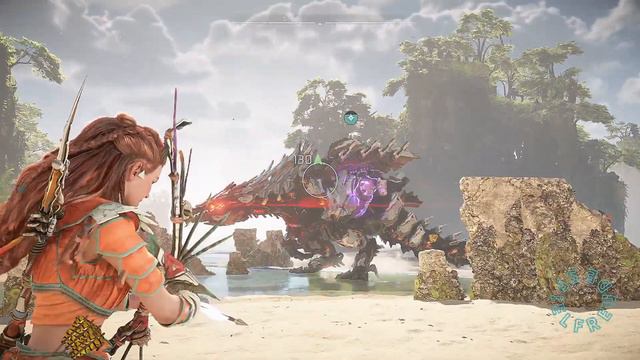 when Aloy visits the slaughterspine's beach in 2024 | ultra hard PS5 gameplay смотреть онлайн