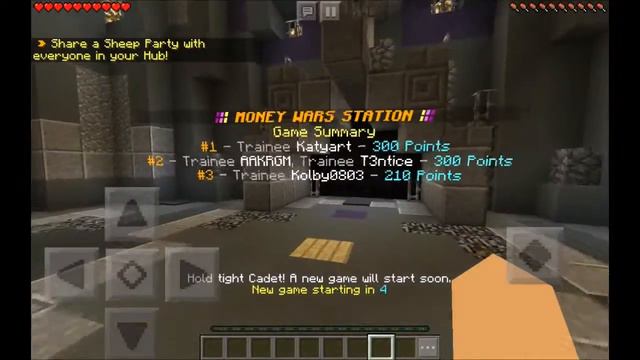 ТИПА ВЫИГРАЛА - мини-игра Money Wars (Майнкрафт пе) смотреть онлайн