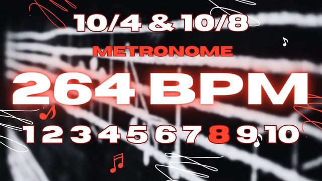 264 BPM - 10/4 & 10/8 Metronome смотреть онлайн