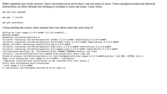 zz-update-grube exited with return code 127 смотреть онлайн