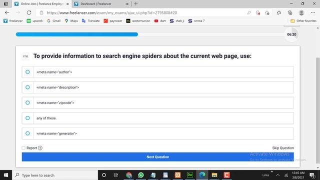 How to pass HTML test on Freelancer in 2021 смотреть онлайн