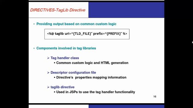 include and taglib Directives in Java Server Pages смотреть онлайн