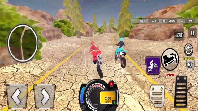Motocross Dirt Bike Stunt Racing -Offroad Bike Game -Android gameplay смотреть онлайн
