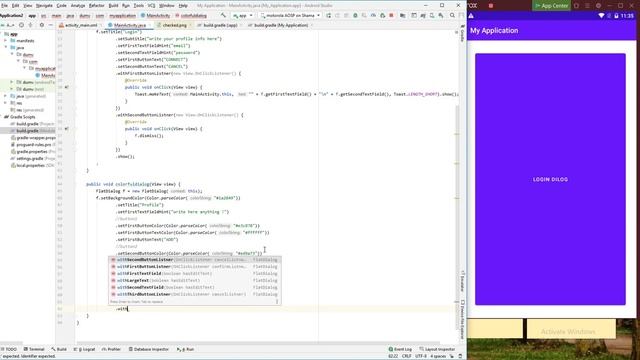Android Studio Create Flat Dialog Beautiful смотреть онлайн