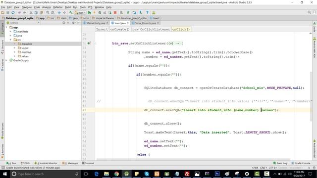 Delete data from | SQLITE DATABASE | with the help of dailog box and from activity in android смотреть онлайн
