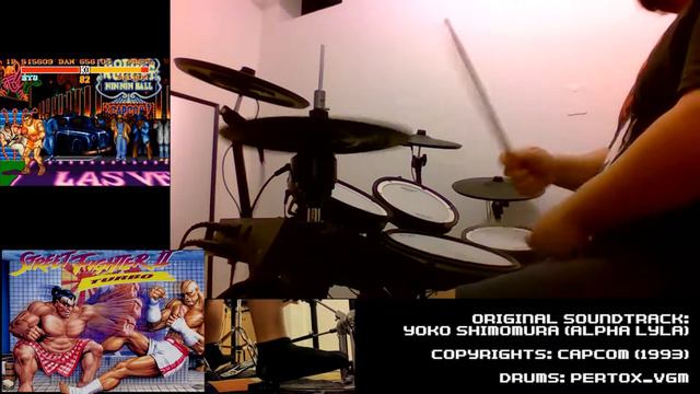 Street Fighter II Turbo (SNES) - Balrog stage (Extended drum cover) смотреть онлайн