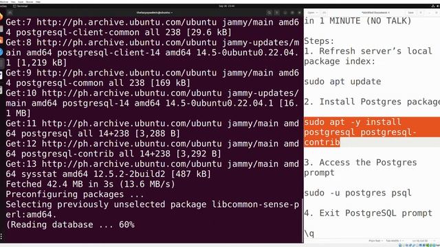 How to Install PostgreSQL 14 Database Server on Ubuntu 22.04 LTS Desktop - 2023 смотреть онлайн