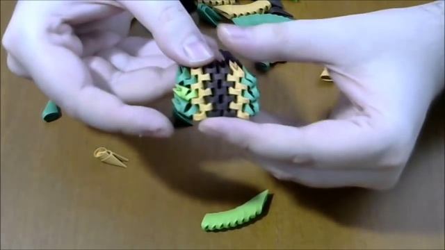 3D origami Christmas decoration смотреть онлайн