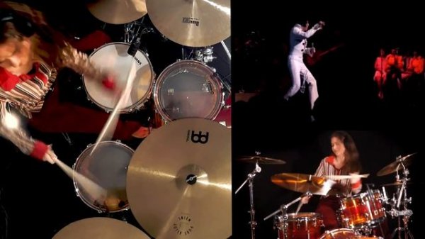 Sina jamming with Elvis: Polk Salad Annie • Drum Cover by Sina