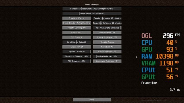 GT 1030 -- i5-4570 -- Minecraft FPS Test смотреть онлайн