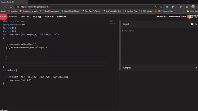 Recursion Part 4 | Matrix Traversal | codeItDown смотреть онлайн