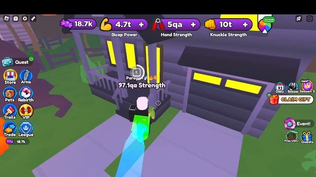 Лучший заработок конфет в Arm Wrestle Simulator в новом обновление 2.0 смотреть онлайн