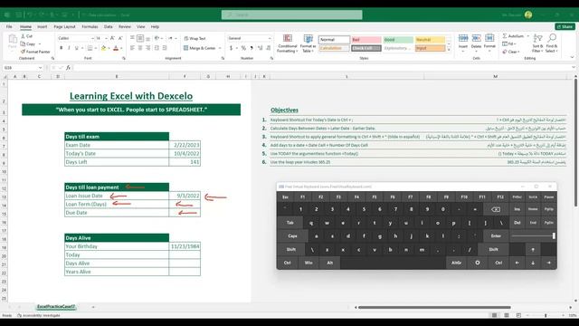 Calculate dates difference in Excel | Excel Practice Case #17 смотреть онлайн