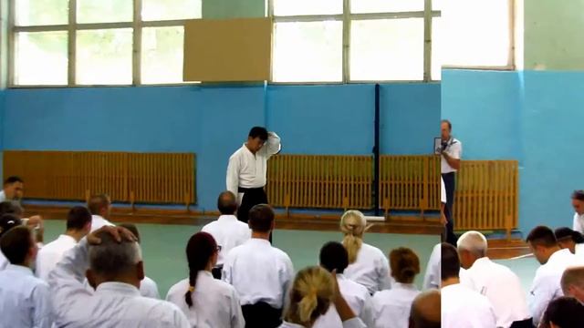 день 1 - семинар по Айкидо под руководством сенсея НОМУРА Наоми 7 дан смотреть онлайн
