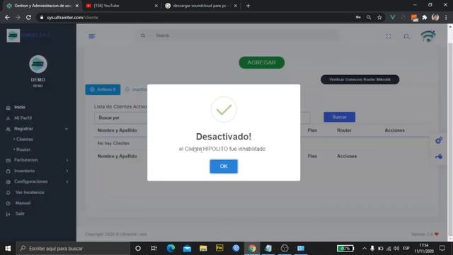 Gestión de Usuarios utilizando el API de Mikrotik смотреть онлайн