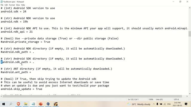 Using Buildozer: Python Flask into Android APK Part 3: Editing buildozer.spec смотреть онлайн