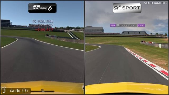 Gran Turismo 6 vs Gran Turismo Sport Beta - Renault Mégane R.S. Trophy '11 at Brands Hatch Indy смотреть онлайн