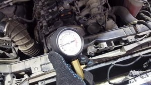 Замер давления масла перед заменой поршневой группы Ауди Q5 2.0 TFSI 2010г.