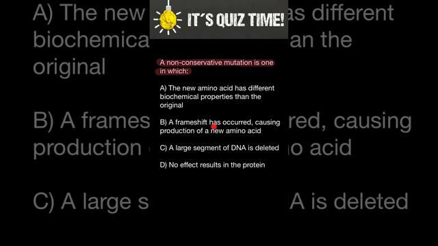 Non-conservative DNA mutation смотреть онлайн