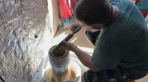 Монтаж дымохода Вермелоджик и ППУ. Гором-30.