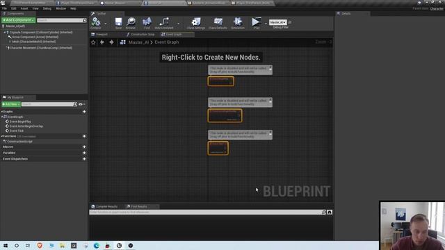 UE4 Multiplayer RPG #19 - Basic Ai setup in Blueprints and Roaming behaviour. смотреть онлайн
